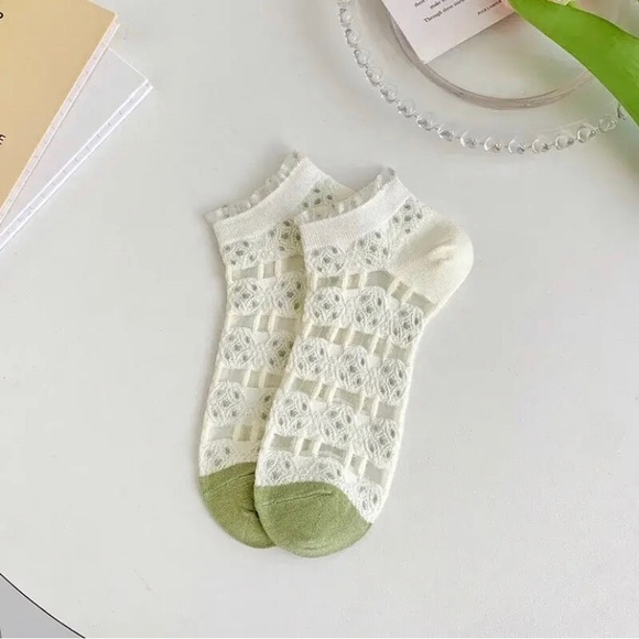 5 pairs Mesh Cotton Socks - Picture 3 of 11